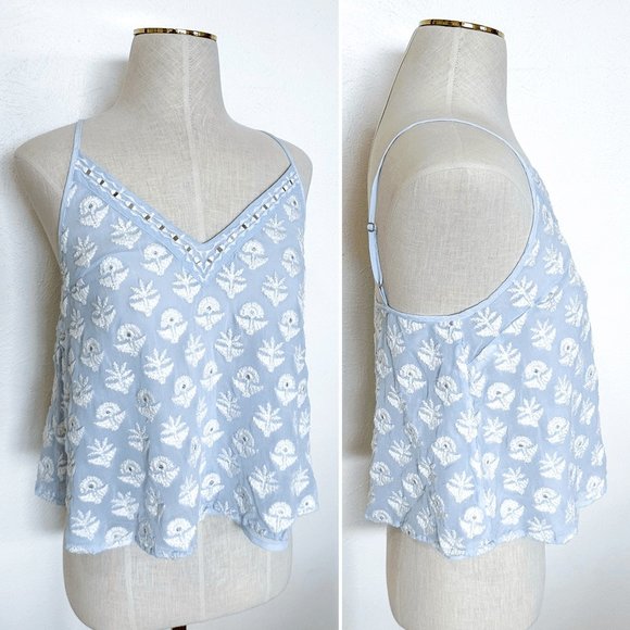 New Anthropologie x Leifsdottir embroidered embellished swing